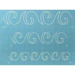 Full Line Stencil Swirl Sashing Border