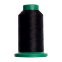 0021 Black Isacord Embroidery Thread – 1000 Meter Spool