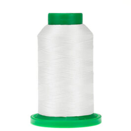 0010 Silky White Isacord Embroidery Thread – 1000 Meter Spool